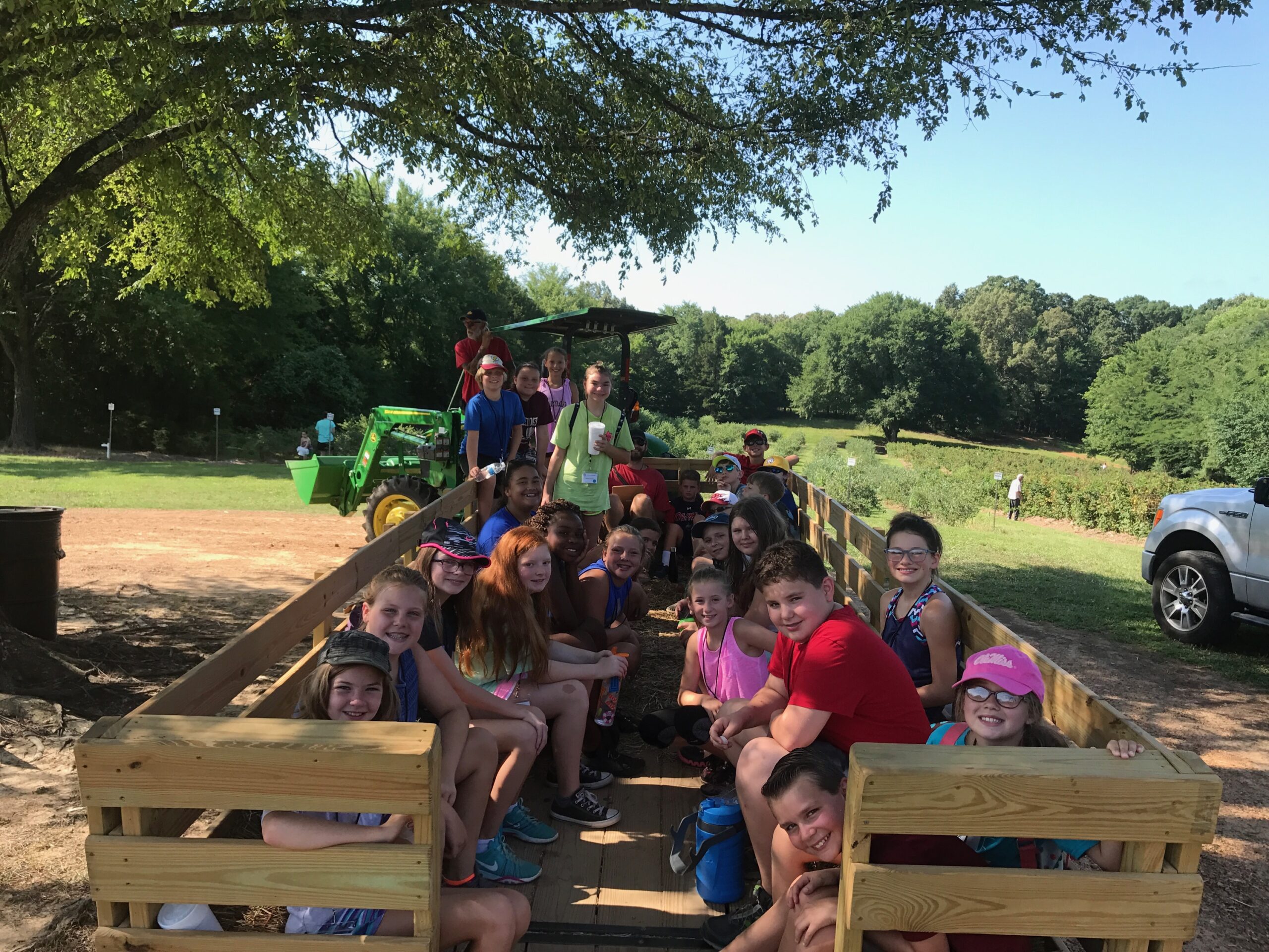 Kids having fun during field trip