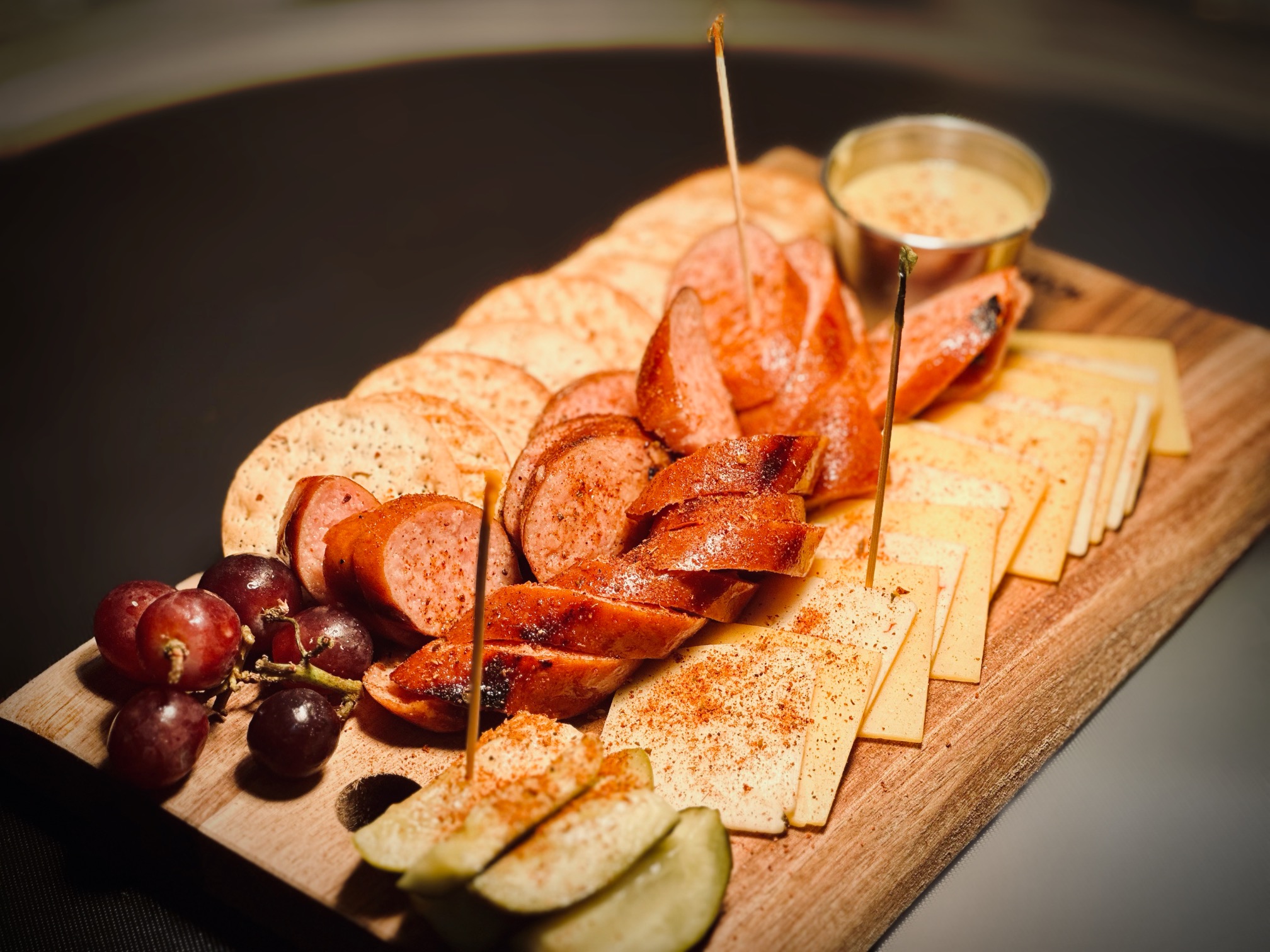 Cozy dining inside The Barn at Cedar Hill Farm